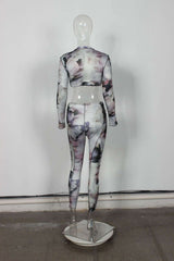 Abstract Print Ring Detail Two-Piece Set image 4