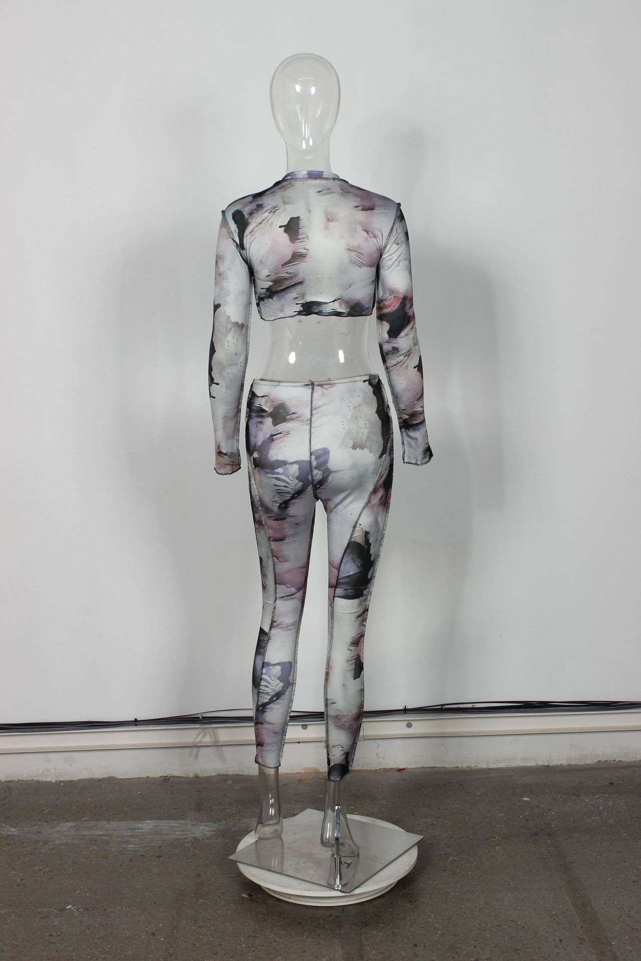 Abstract Print Ring Detail Two-Piece Set image 4