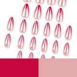 Marbled Ombre Almond Nail Art image 2