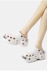 Platform Clogs with Stud image 0