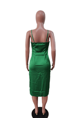 Satin Embrace Midi Dress image 6
