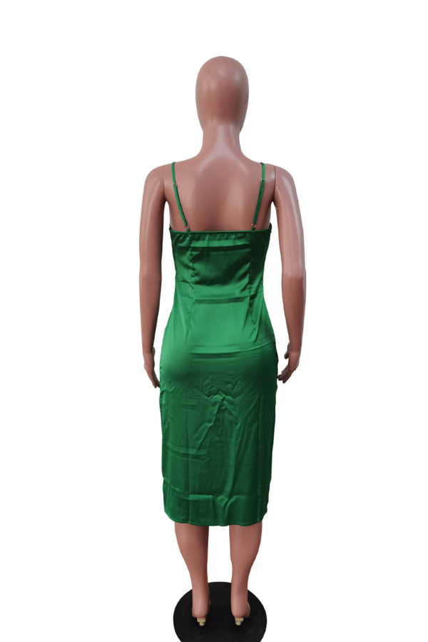 Satin Embrace Midi Dress image 6