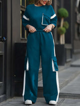 Stylish Tracksuit with Cargo Pants - S, Green image