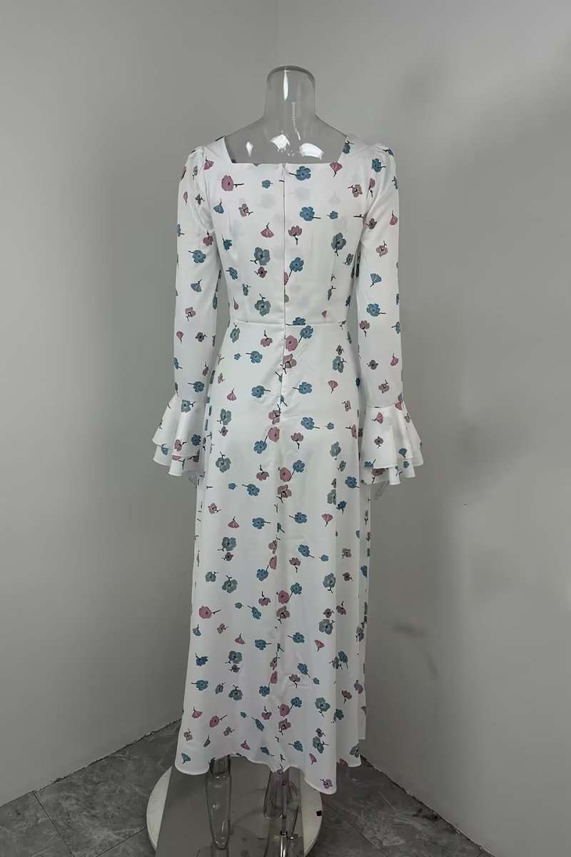 Elegant Long Floral Dress image 3