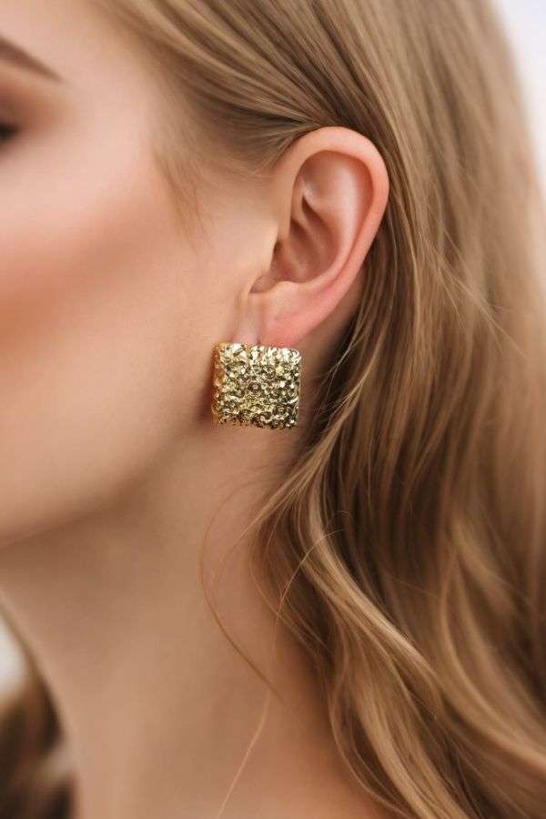 Textured Statement Earrings image 0