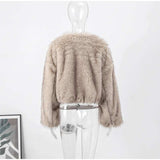 Faux Fur Mink Short Jacket image 5