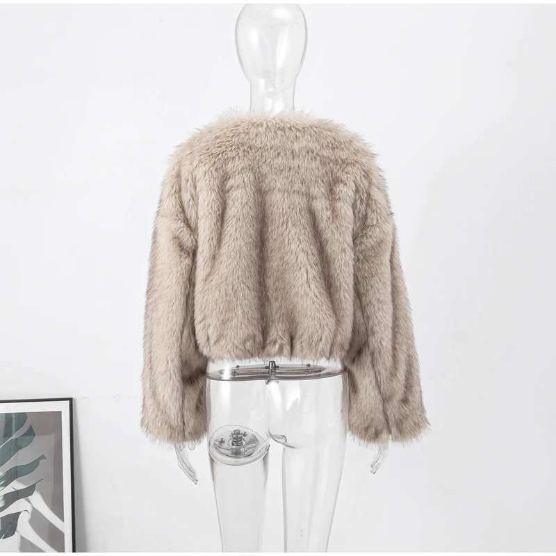 Faux Fur Mink Short Jacket image 5