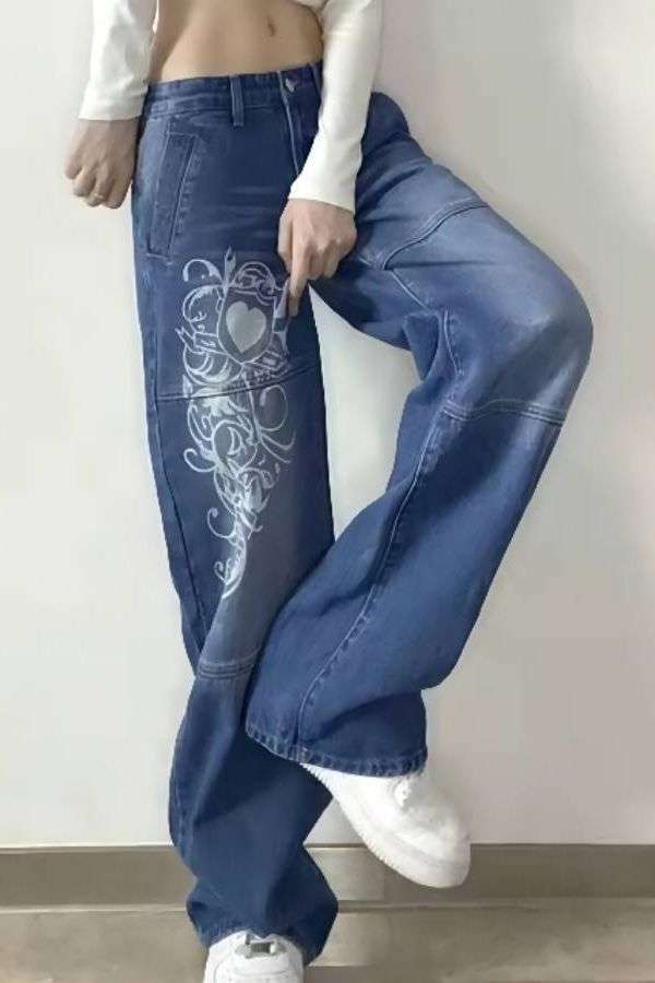 Low-Waist Baggy Streetwear Jeans image 1