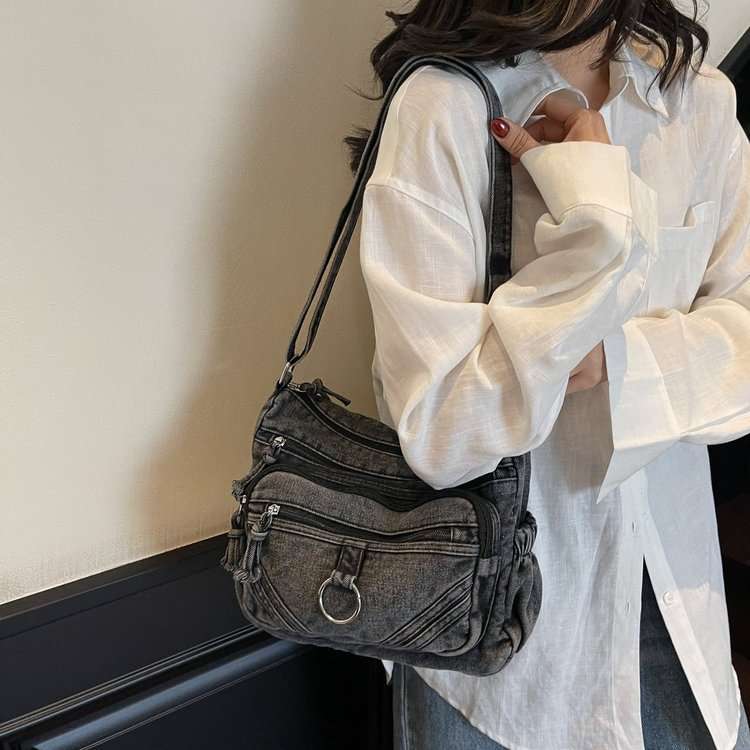 Trendy Denim Shoulder Bag image 0