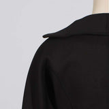 Black Corseted Scuba Jacket image 8