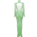 Elegant Ruched Maxi Dress image 6