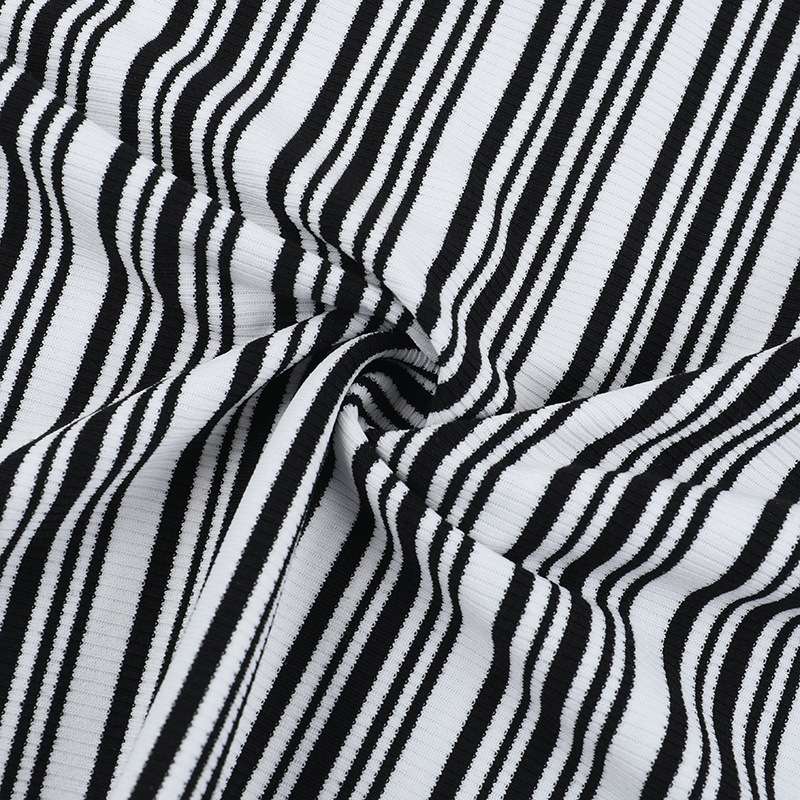 Striped Strapless Maxi Dress image 5