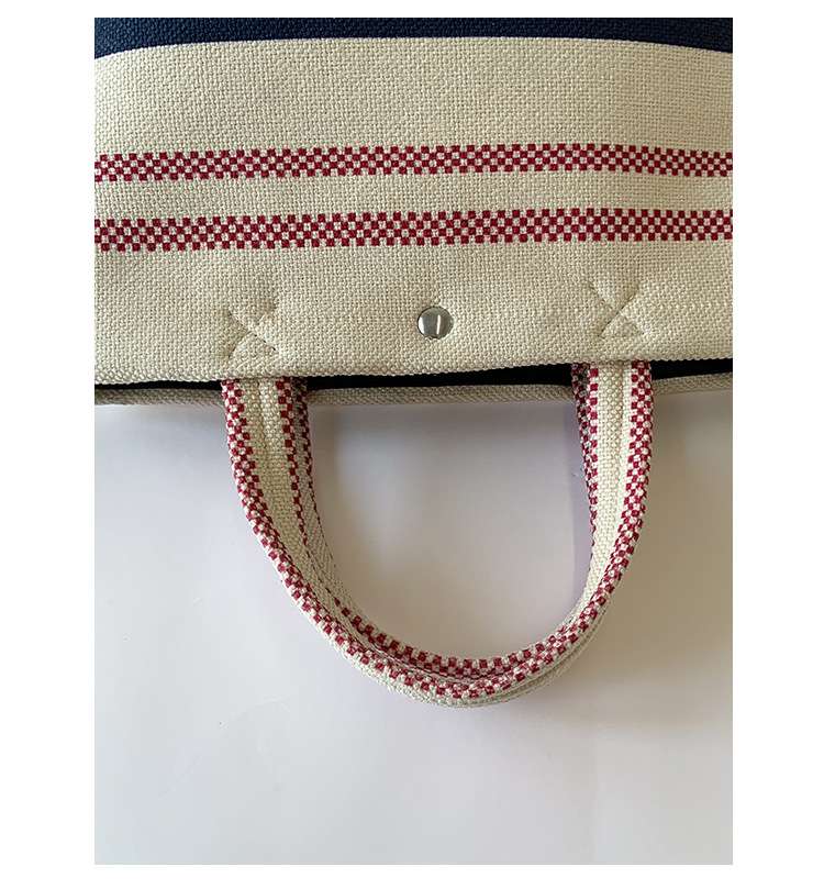 Casual Tote Bag with Stripes image 6