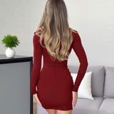 Long Sleeve Bodycon Dress image 4