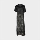 Sheer Lace Jersey Dress image 5