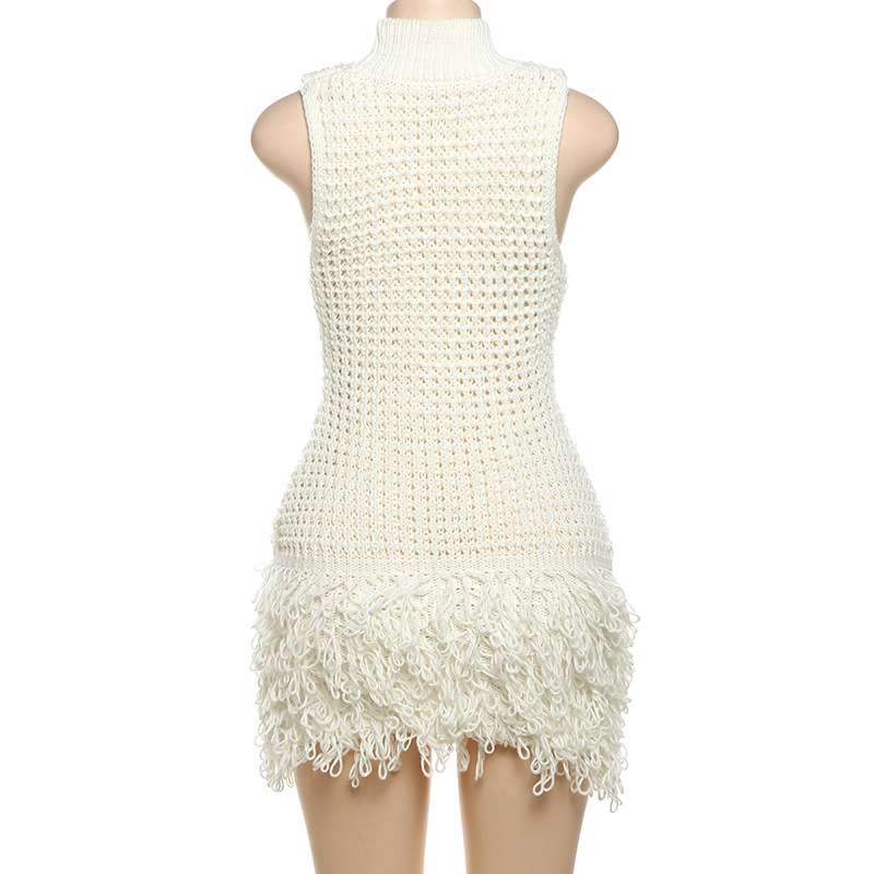 Frosted Fringe Knit Dress image 4