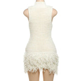 Frosted Fringe Knit Dress image 4