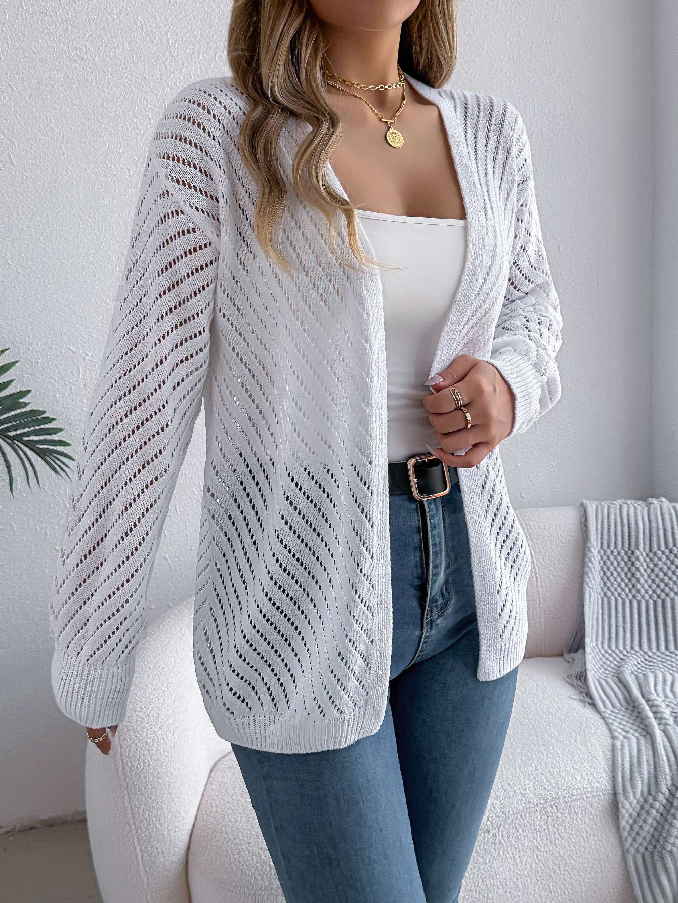 Long Sleeve Knit Cardigan image 5