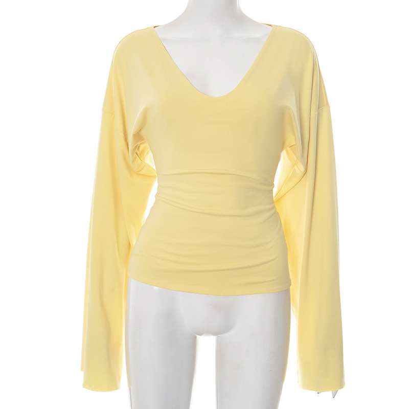 Long Sleeve V-Neck Top image 3