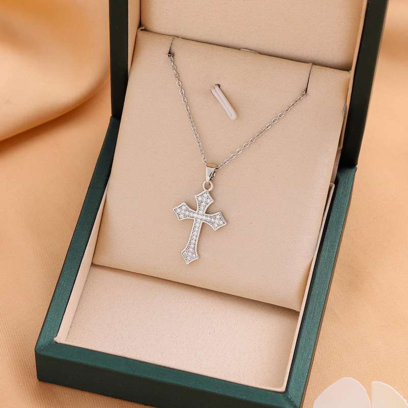 Cross Pendant Necklaces with Embellishments image 1