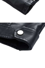 Oblique Zipper Motorcycle Streetwear Jacket image 7