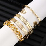 Punk Style Wide Design Bracelet Set image 2