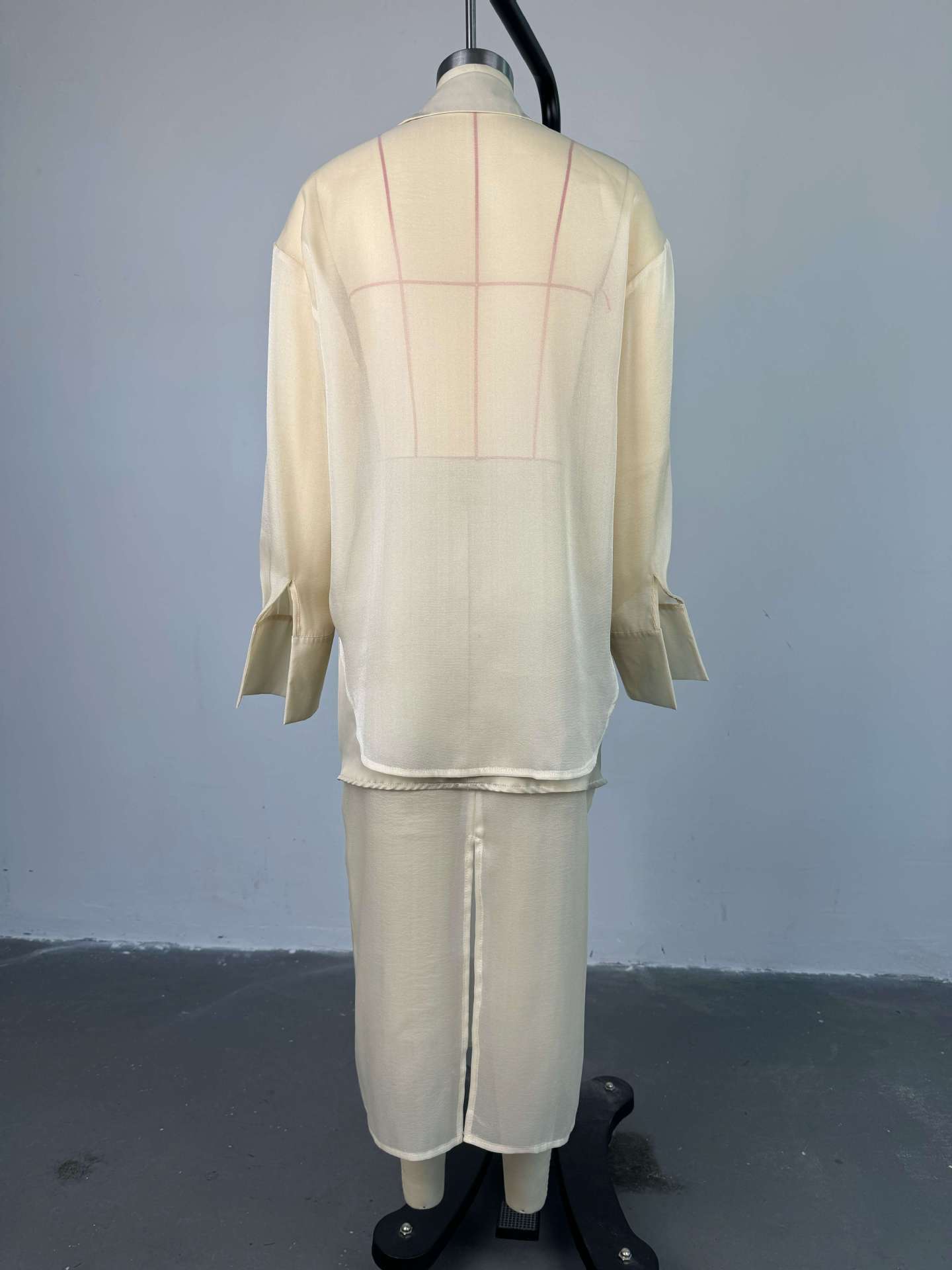 Patchwork See Through Skirt Sets image 3