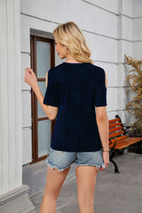 Cold Shoulder Cut-Out Top image 6