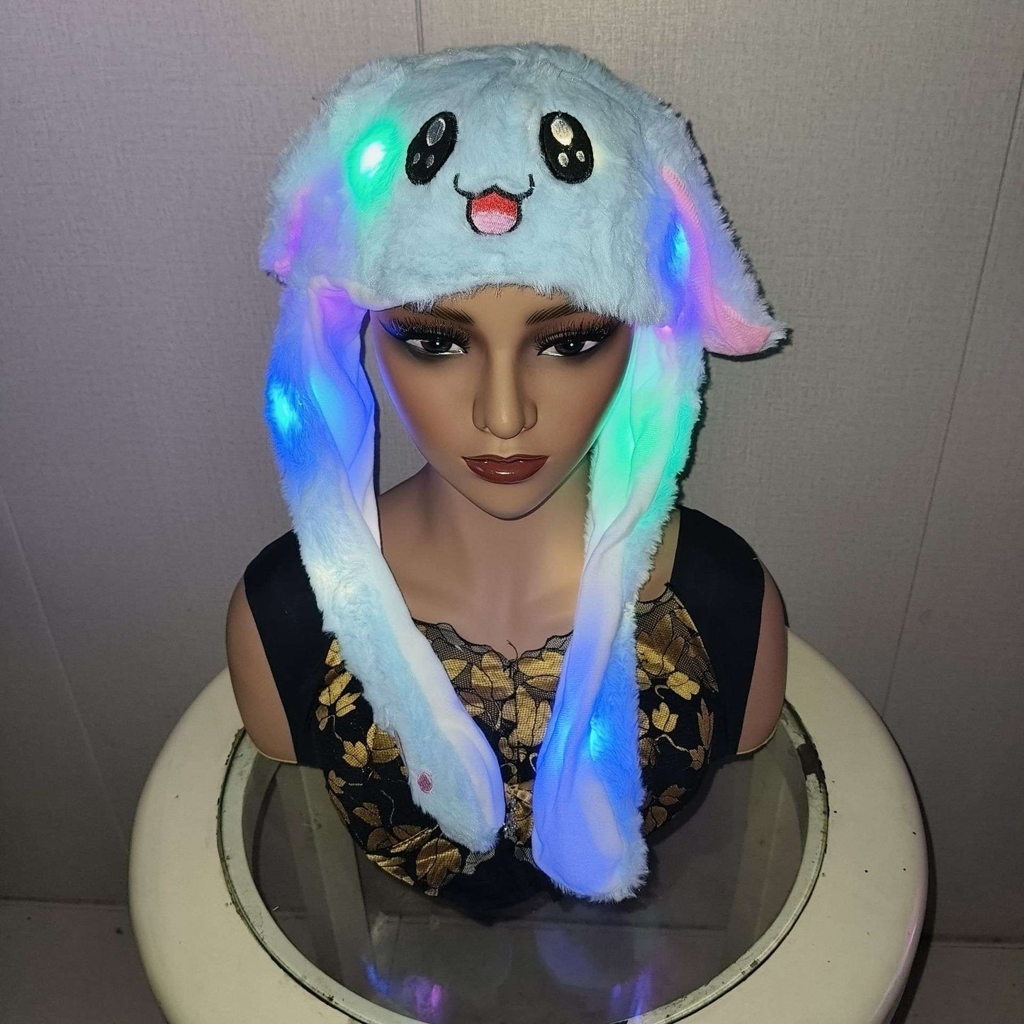 Cute Hello Kitty Plush Light-Up Hat image 0