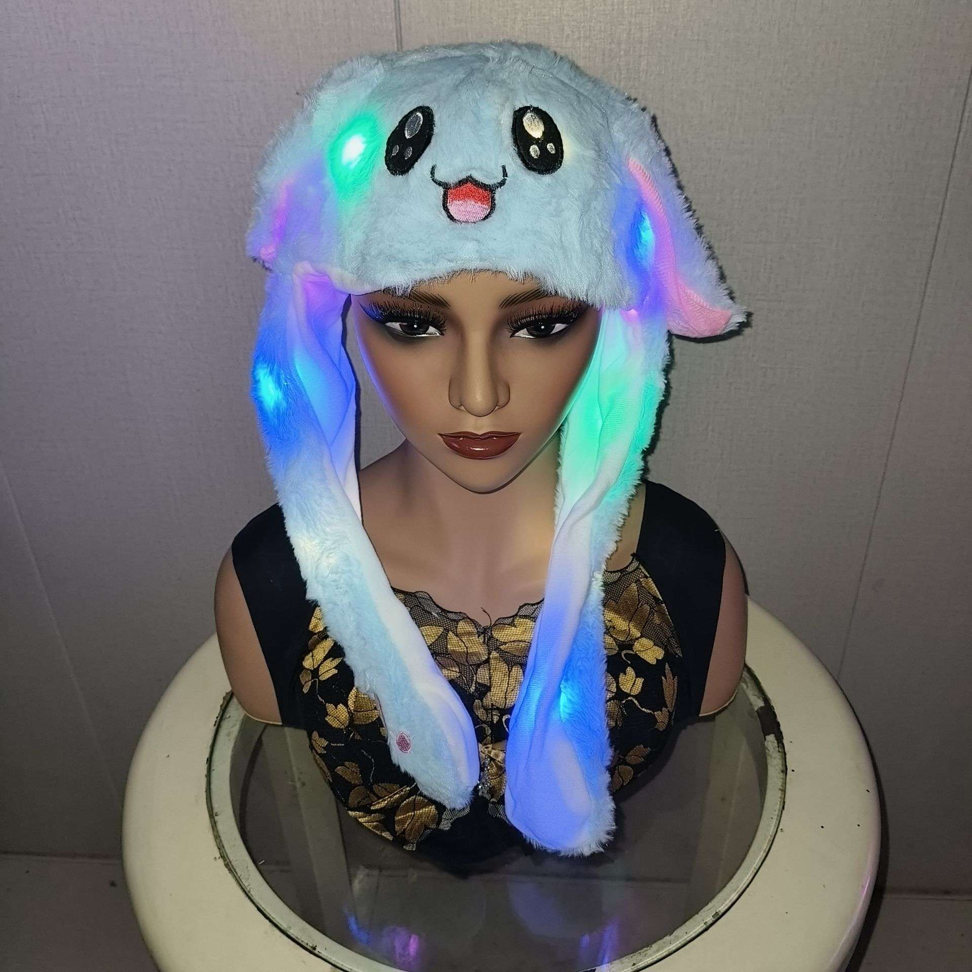 Cute Hello Kitty Plush Light-Up Hat image 0