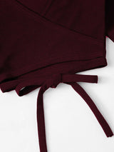 Bell Sleeve Tie Ups Crop Top image 3