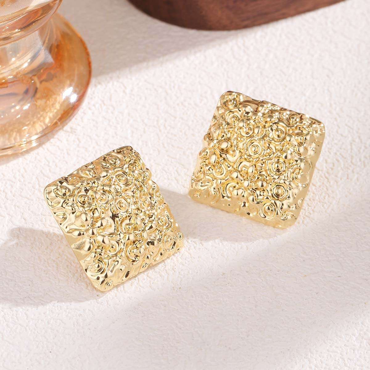 Textured Statement Earrings image 3