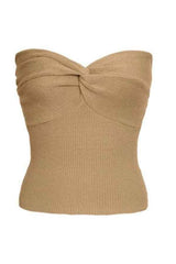 Sexy Solid Color Off Shoulder Knitted Fashion Crop Top image 18