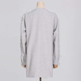 Irregular Length Long Sleeves Burr Blazer image 7