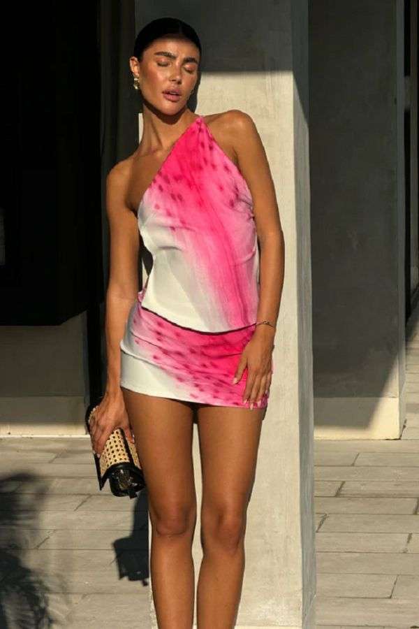 One-Shoulder 2 Piece Set image 0