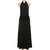 Halter Maxi Dress with Sequin Belt image 2