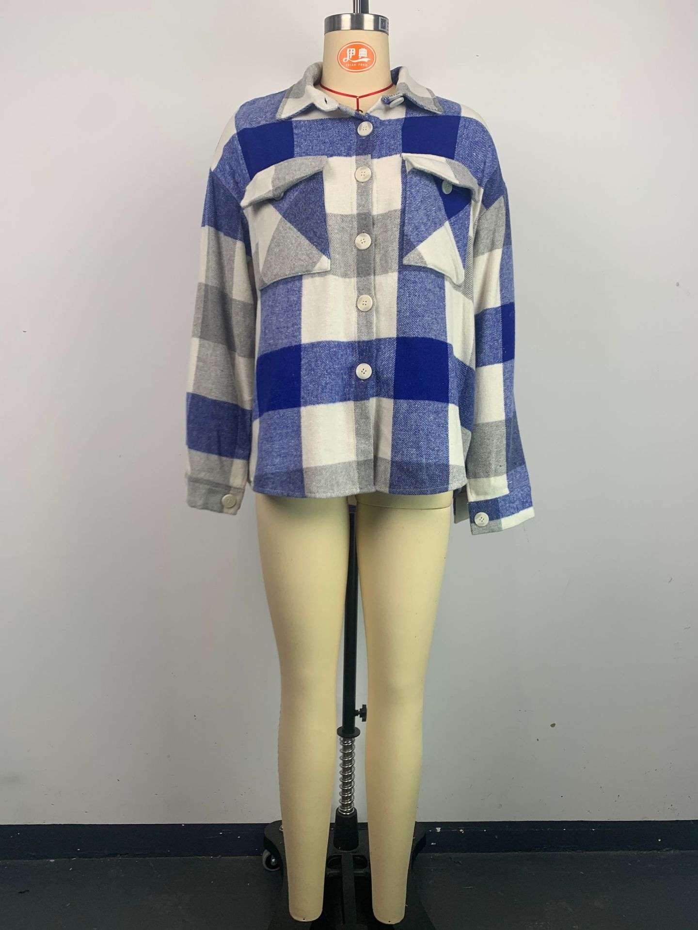 Fashion Brushed Plaid Shirts  Shacket image 7
