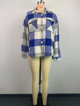 Fashion Brushed Plaid Shirts  Shacket image 7