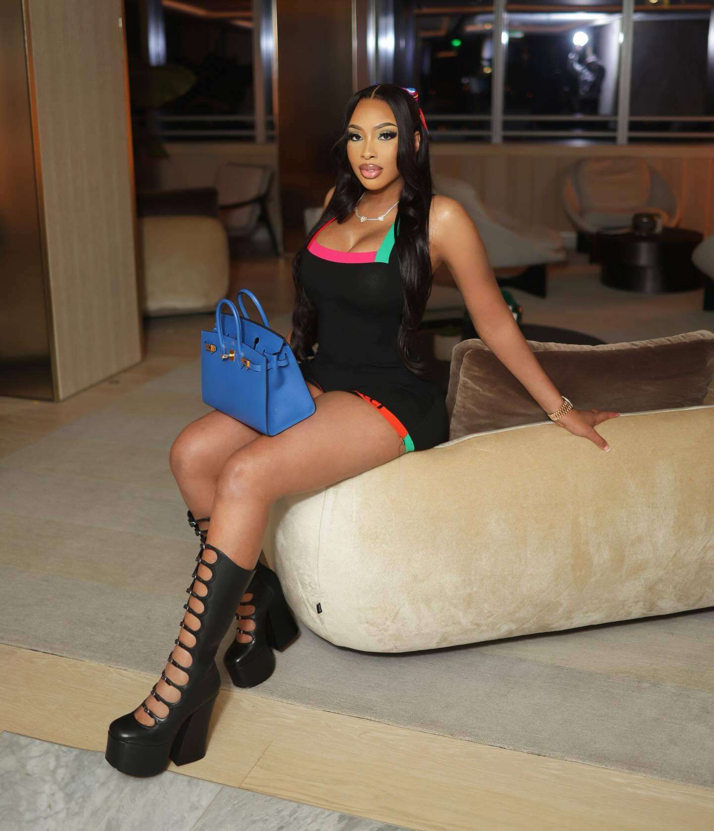 Vibrant Vibes Color Block Romper image 1