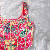 Floral Print Corset-Style Crop Top image 7