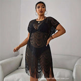 Lace Fringe Cover-Up Dress image 1