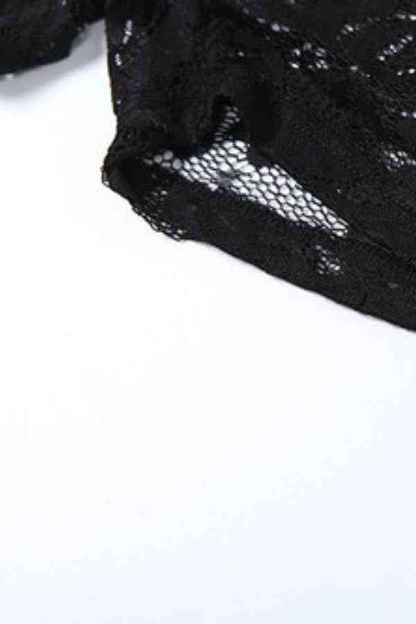 Sexy See-Through Lace Off Shoulder Sleeveless Romper image 8