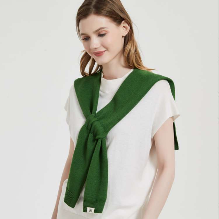 Solid Korean Knit Shawl Autumn Winter image 0