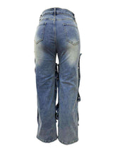 Irregular Snapped Denim Pant image 5