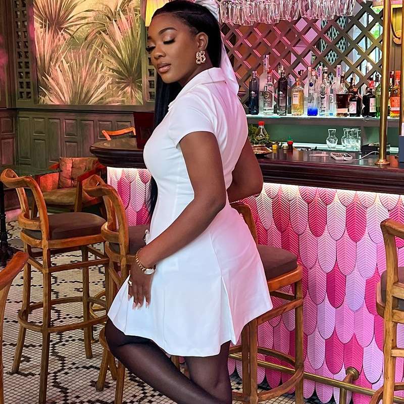 Sleek Elegance Polo Dress image 6