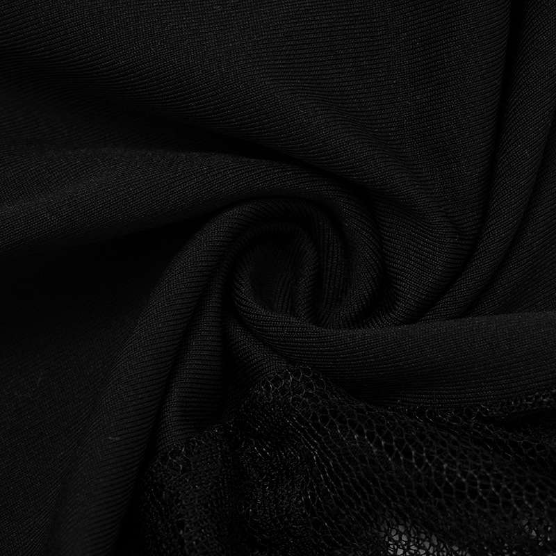 High-Waisted Leggings with Lace Side Panels image 4