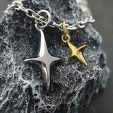 Two-Tone Starfish Pendant Necklace image 2