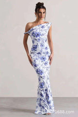 Off-Shoulder Floral Maxi Dress image 0