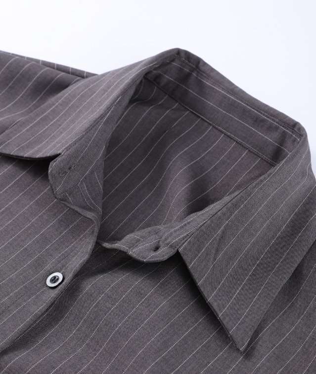 Chic Pinstripe Blouse and Skirt Set image 5