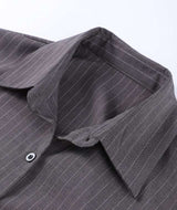 Chic Pinstripe Blouse and Skirt Set image 5